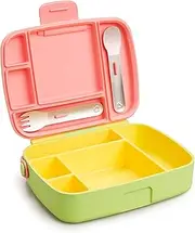 Munchkin® Lunch™ Bento Box for Kids, Includes Utensils, Yellow