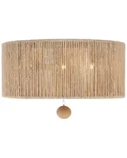 Crystorama Jessa 3 Light Burnished Silver Ceiling Mount