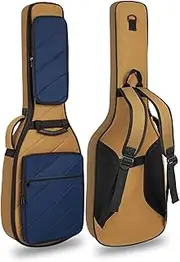 HOHIYO 39 inch Electric Guitar Bag 15MM 0.6Inch Padding Neck Strap Adjustable Strap Electric Guitar Gig Bag Electric Guitar Case Electric Guitar Gig Bag, Blue, Fashion