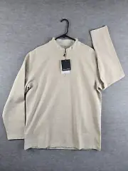 Mizzen+Main Sweater ProFlex Quarter Zip Pullover Khaki/Beige Size Large $138