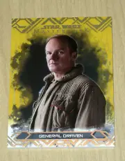 2017 Topps Star Wars Masterwork GOLD parallel General Draven #26 /25