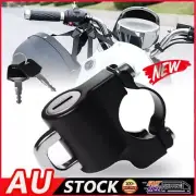 Motorcycle Helmet Lock Handlebar 7/8" 22-28mm Tube Anti-theft Security Universal