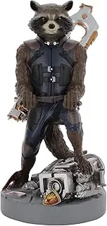 Cable Guys - Marvel The Guardians of the Galaxy: Rocket Racoon Gaming Accessories Holder & Phone Holder for Most Controller (Xbox, Play Station, Nintendo Switch) & Phone