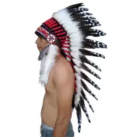 在飛比找蝦皮購物優惠-【印地安部落】部落風頭飾 酋長帽 (現貨) 印地安頭飾 派對