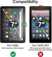 Tempered Glass Screen Protector for All-New 7 Tablet (12th Generation - 2 Pack T