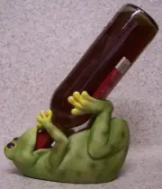 Wine Bottle Holder and/or Decorative Sculpture Frog NEW