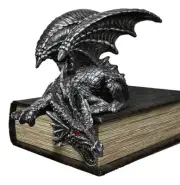 Ebros Silent Assasin Gothic Crouching Dragon With Open Wings Shelf Sitter Statue