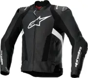 Alpinestars Missile V3 Airflow, leather jacket , color: Black/White , size: 52