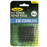 Cyclone Insect Screening 316 Stainless Mesh 45mm x 45mm Self Adhesive Repair Patches