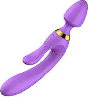 Rabbit Vibrator/Dildo GSpot Sex/Adult Toy USB Rechargeable Silicone Jack Purple