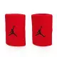 NIKE JORDAN JUMPMAN單色腕帶-飛人喬登 籃球 NBA 護腕 一雙入 紅黑 F