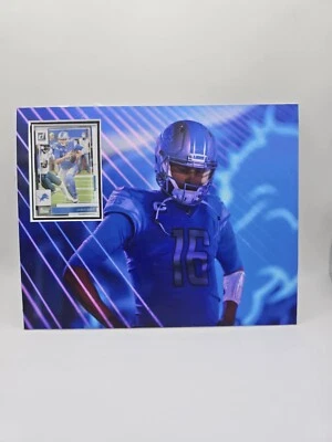 Jared Goff Detroit Lions 8x10 football card display wall art frame