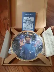 Star Trek MR. Spock Limited Edition Collector Plate Hamilton Collection Oop Htf