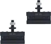Timunr 2Pcs AXA 250-101 Quick Change Tool Post Holder Quick Change Tool Post Turning Facing Holder 6-12 Inch