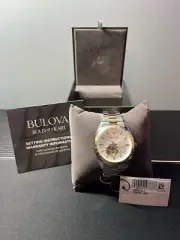 Bulova Surveyor Mens Two-Tone Stainless Steel Automatic Watch 98A284