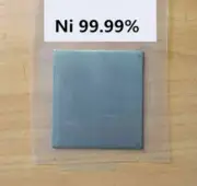 Pure Nickel Metal Thin Sheet Plate 1mm x 100mm x 100mm Electroplating Anode NICE