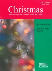Christmas 2 in 1 Piano Vocal Sheet Music Joy To The World O Come All Ye Faithful