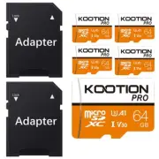Kootion High Speed Micro SDXC SD Card U3 64GB Memory TF SD Cards 1/10/100pcs Lot