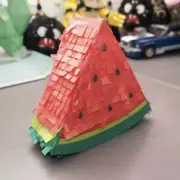 Watermelon Triangle Mini Piñata | Handmade 8” | Birthday Summer Party Pinata