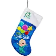 Cocomelon JJ Christmas Xmas 19-Inch Printed Stocking Holiday Star NEW