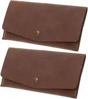 [GALPADA] Slim Vintage RFID Wallet 2pcs Bifold Id Holder for Men's Credit Card Holders