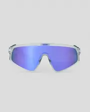 [Oakley] Oakley Men's Latch Panel Sunglasses in Matte Clear/Prizm Violet One Size Matte Clear/Prizm Violet