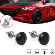 2X Alloy Bumper Hood Trunk Lids Quick Release Fasteners Trim For Mazda Subaru
