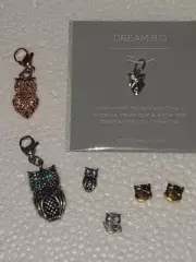 New Origami Owl "OWL" Hoot Owl Dangles Charms CORE