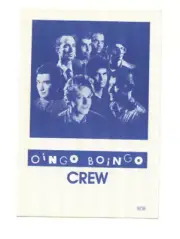 VTG 1987 Oingo Boingo Cloth Backstage Pass Danny Elfman BOI-NGO Authentic OTTO