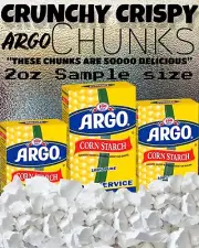 Argo Corn Starch Chunks (2oz) Sample Size #CornStarchChunks #ArgoCornStarch