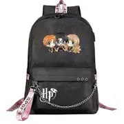 Harry Potter Backpack For Teens Boys And Girls Fashionable School Bag Cartoon Design With Ample Capacity For Travel Students' Casual
