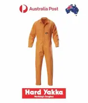 Hard Yakka Coverall Overalls Lightweight Cotton Drill Mechanic Y00030 Workwear