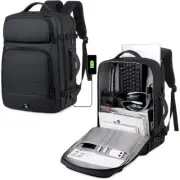50L Large Laptop Backpack Anti Theft Bag Expandable Business Casual Commuter Bag