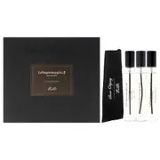 Scent Odyssey - La Yuqawam by Rasasi for Men - 3 Pc Mini Gift Set 0.25oz LaYuqawam Pour Homme EDP Spray, 0.25oz Ambergris Showers EDP Spray, 0.25oz Tobacco Blaze EDP Spray