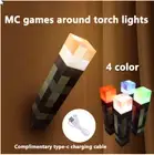 Minecraft Redstone Torch Lamp Nightlight | 12.6 Inch LED Costume Cosplay Light