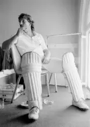Ian Botham Of England Smoking A Cigarette Whilst Waiting To Bat 1982 Old Photo 2