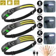 Lampara de Cabeza LED Impermeable USB Recargable Linterna para Correr - 2 Modos