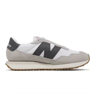 New Balance 休閒鞋 237 男鞋 女鞋 白 灰 拼接 復古 運動鞋 NB 紐巴倫 MS237CT-D