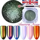 NEON AURORA UNICORN NAIL Mermaid POWDER AB MIRROR RAINBOW Shimmer Shine (Opal 6)