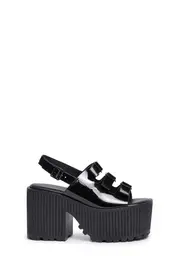 [Y.R.U.] Draven Platform Sandals - Patent