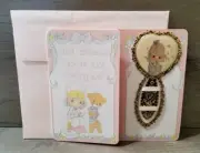 Vintage 1992 Precious Moments Not Feeling Well Gift Card and Bookmark Get Well