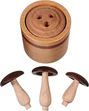 Cute Mushroom Wooden Diffuser Essential Oil Diffuser for Office Home Car Natural Wood Aromatherapy Diffuser Ideal for Relaxation