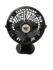 Usb Rechargeable Clip On Mini Fan Black New Desk Baby Stroller