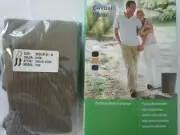 Health Mart Unisex Compression Knee High Socks MED 20-30 mmHG Khaki Casual 7025