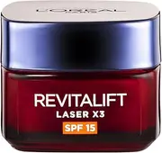 L'Oréal Paris Day Moisturiser, With SPF15, Redensifies and Corrects Skin, Revitalift Laser X3 Intensive, 50ml