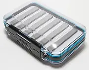 Double Side Clear Fly Box - M Slit Foam/DKM-SF