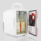 AU (Pink)4L Mini Fridge Cooling Warming Low Noise Single Door Portable Small