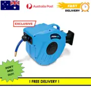 Ironair RETRACTABLE AIR HOSE REEL XIAHR20 10mmx20m Brass Connectors Auto-Rewind