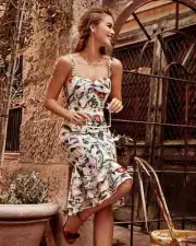 COOPER ST- Gardenia Vintage Strapless/strap Midi Dress. Size 6, NWT rrp $180