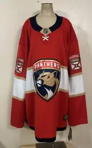 NWT Fanatics Florida Panthers Blank Jersey Men 4XL - Red Stitched NHL